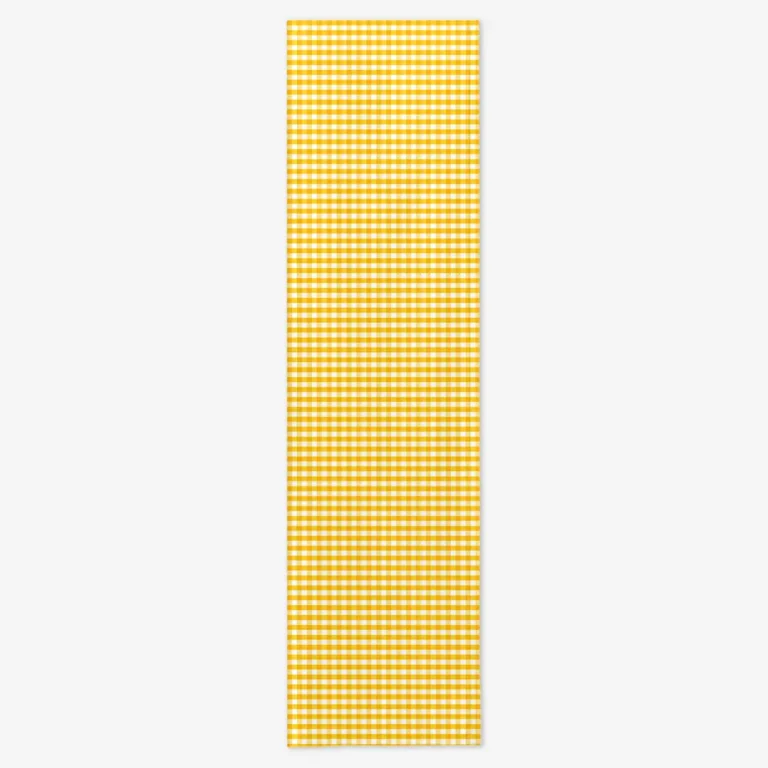 Bieżnik żółta kratka 40x150 cm