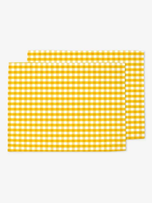 Podkładki ż&oacute;łta kratka 35x45 cm