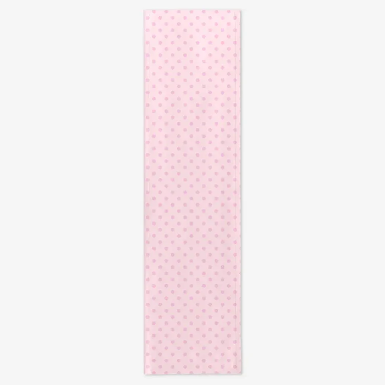 Bieżnik różowe kropki 40x150 cm