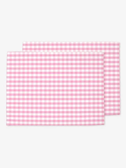 Podkładki r&oacute;żowa kratka 35x45 cm