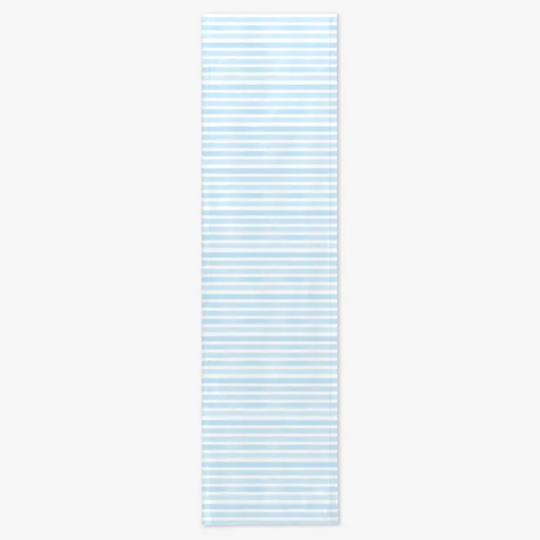 Bieżnik świąteczny błękitne paski 40x150 cm