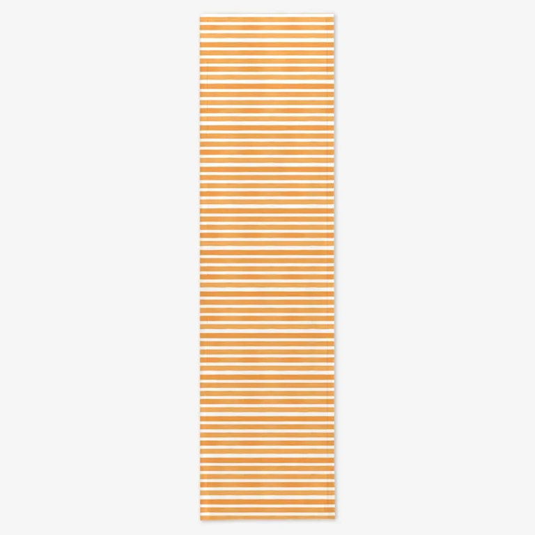 Bieżnik pomarańczowe paski 40x150 cm
