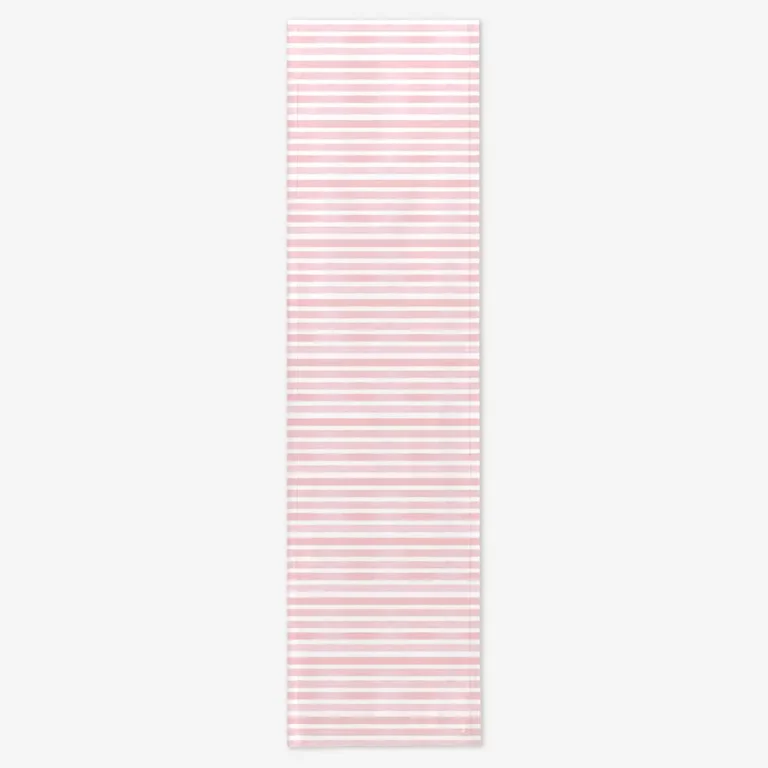 Bieżnik różowe paski 40x150 cm