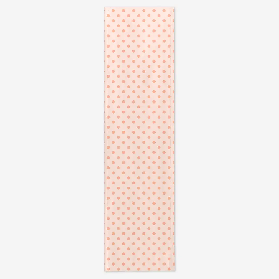 Bieżnik brzoskwiniowe kropki 35x130 cm