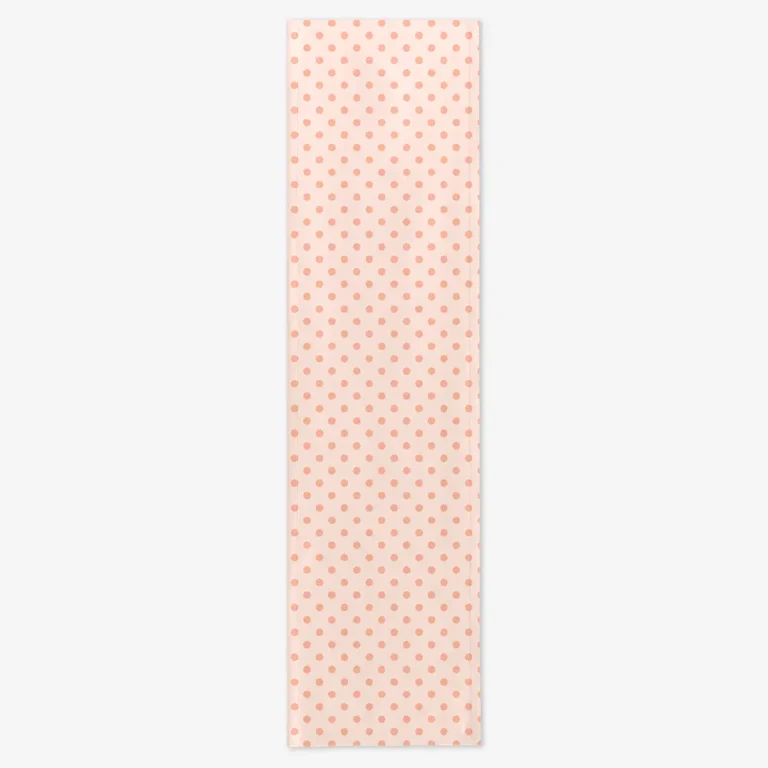 Bieżnik brzoskwiniowe kropki 40x150 cm