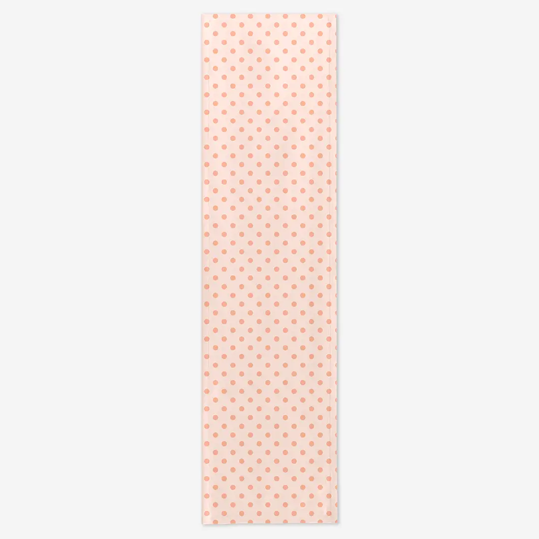 Bieżnik brzoskwiniowe kropki 40x150 cm