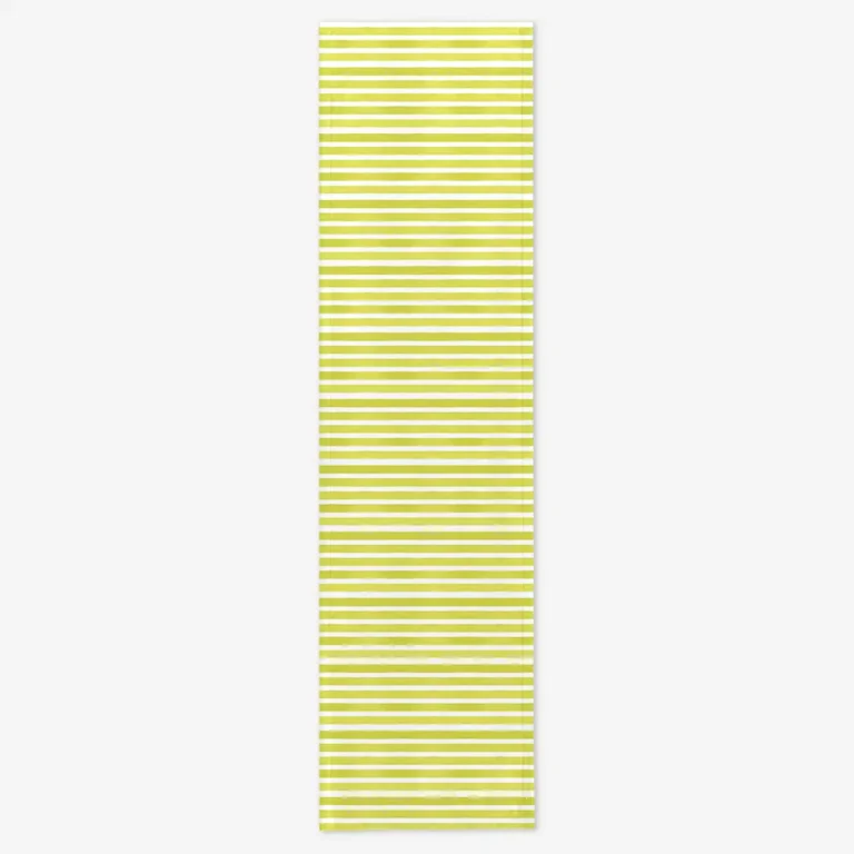 Bieżnik jasno zielone paski 40x150 cm