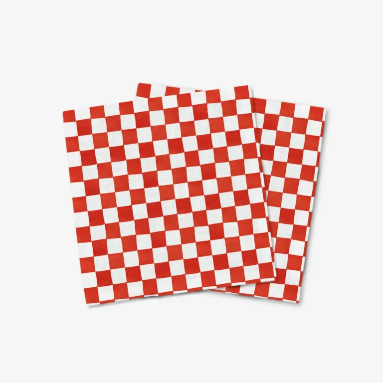 Serwetki świąteczne czerwona krata 40x40 cm