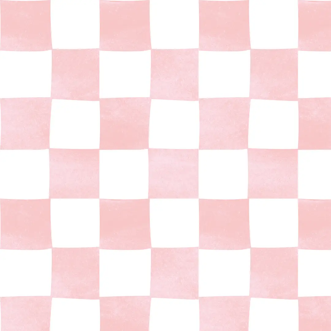 Podkładki - różowa krata - obrazek 2