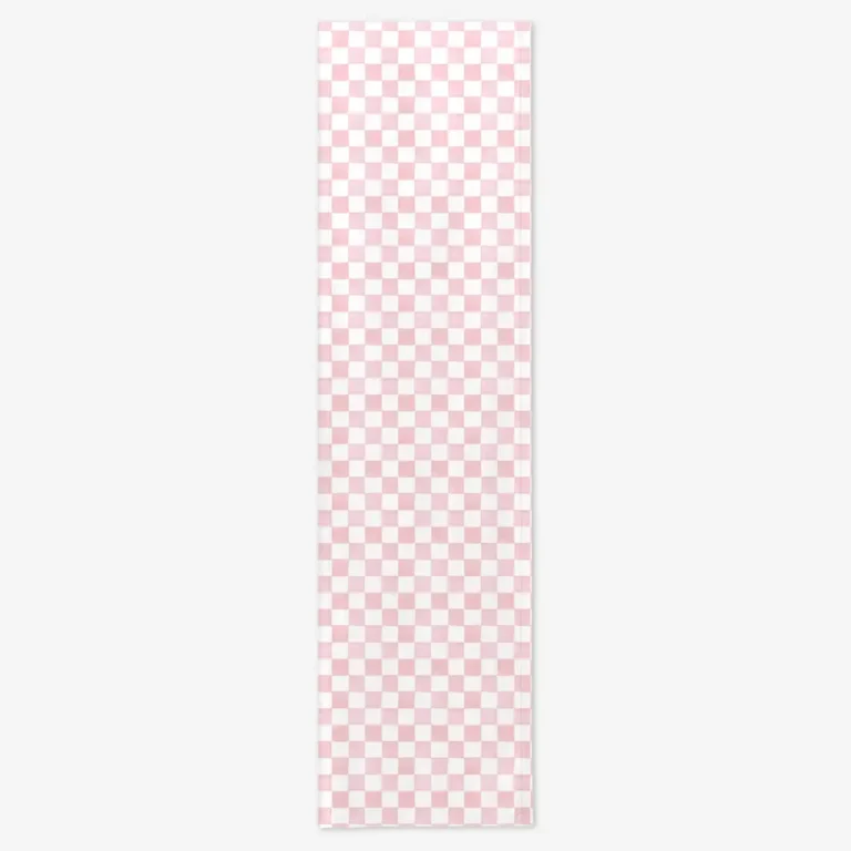 Bieżnik różowa krata 40x150 cm