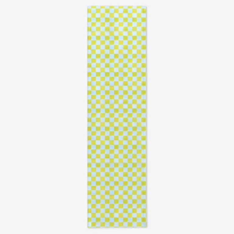 Bieżnik zielono błękitna krata 40x150 cm