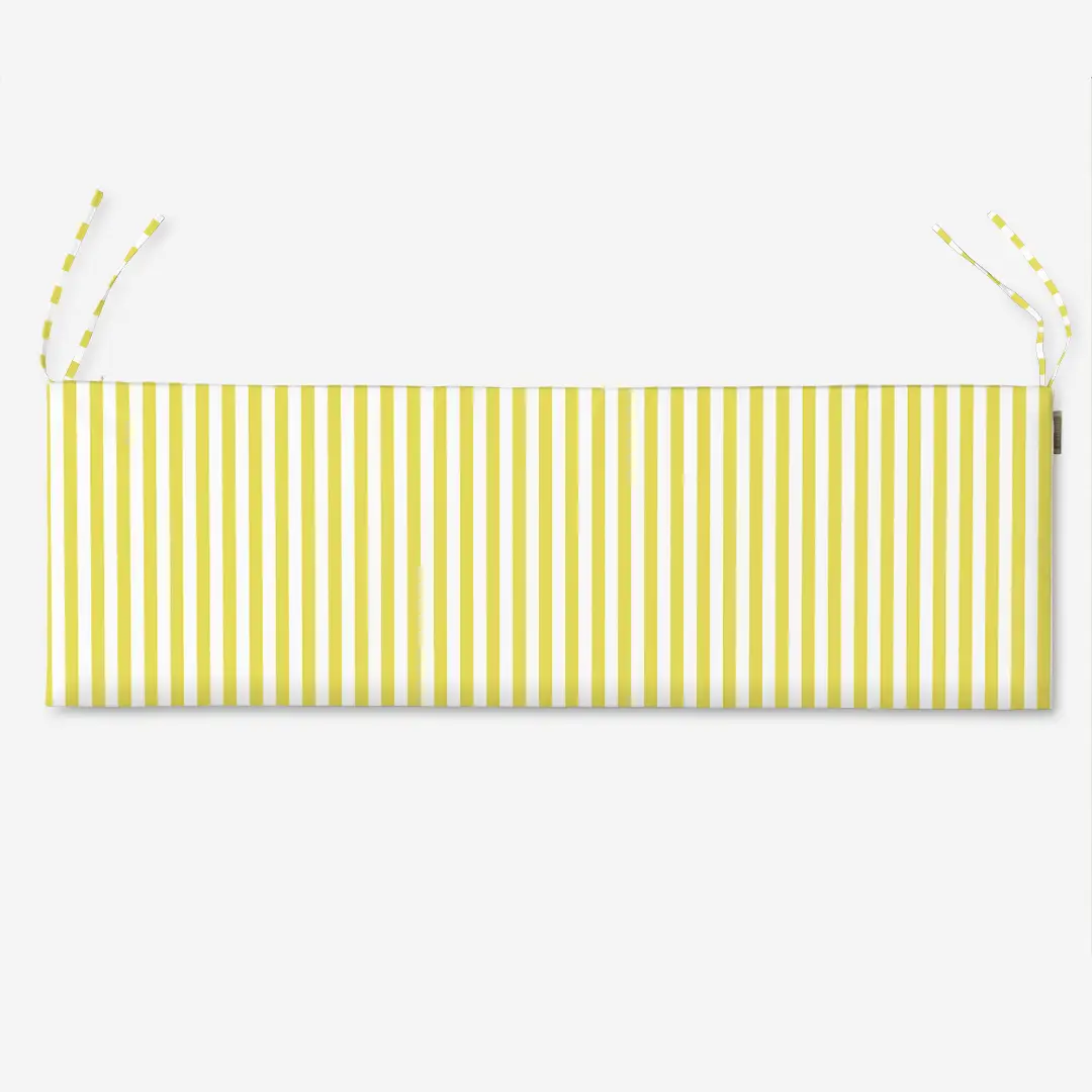 Poduszka na ławkę - źółte paski - 2 cm - obrazek 5