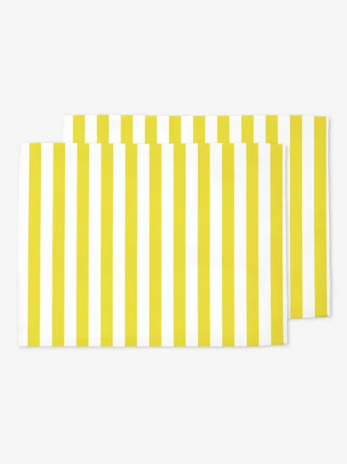 Podkładki ź&oacute;łte paski 2 cm 35x45 cm