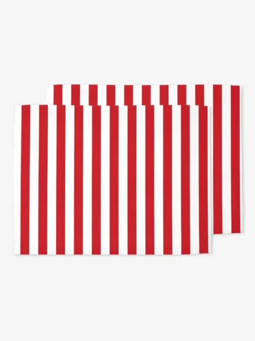 Podkładki świąteczne czerwone paski 2 cm 35x45 cm