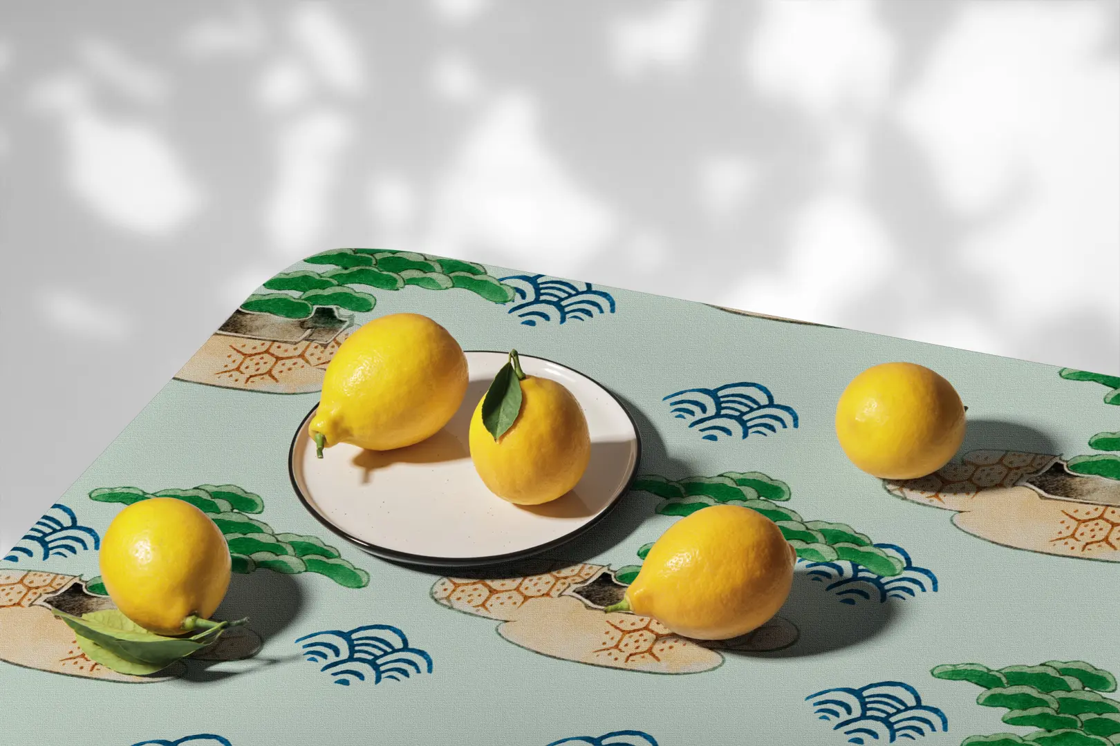 Obrus Japoński krajobraz 100x100 cm