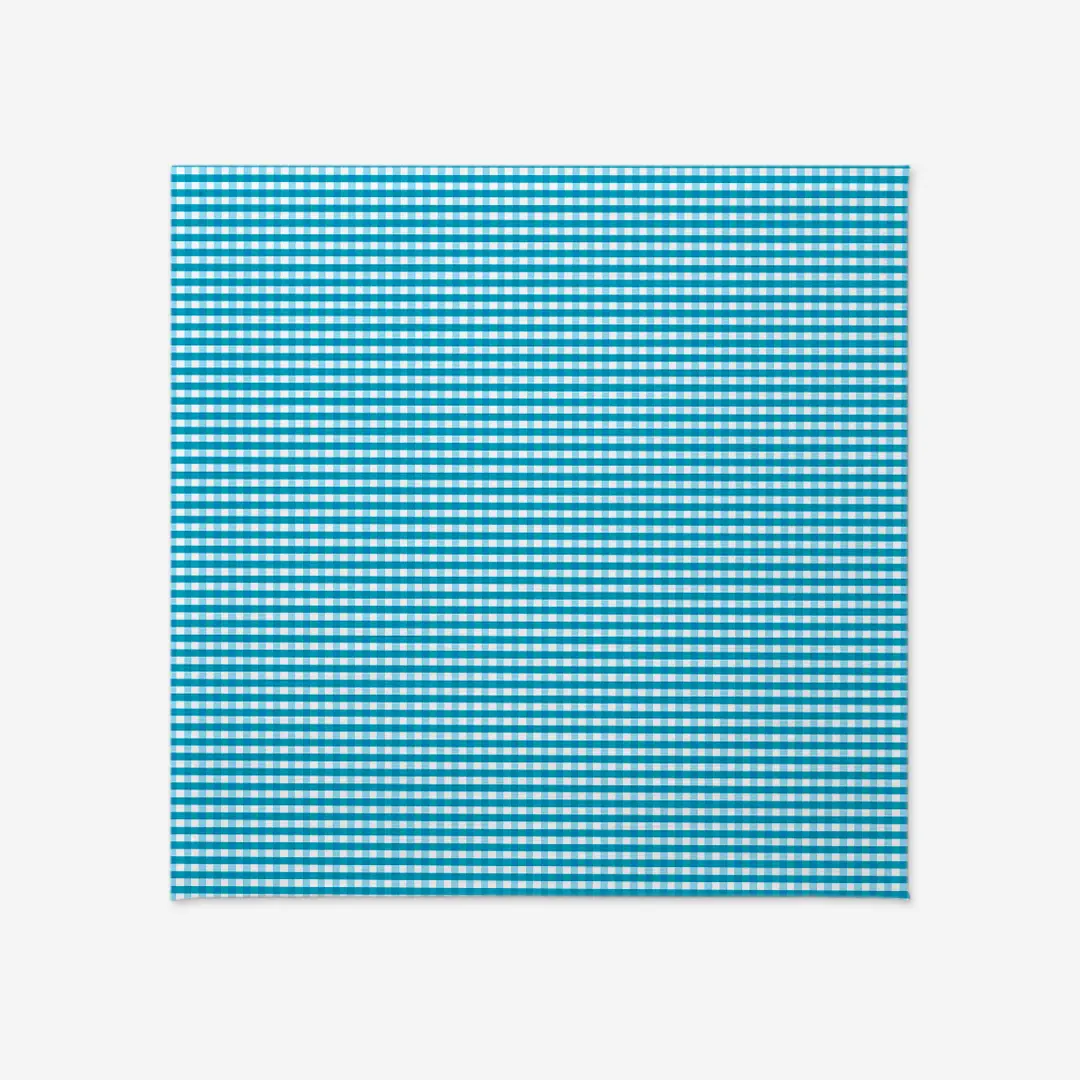 Obrus - błękitna kratka - obrazek 5