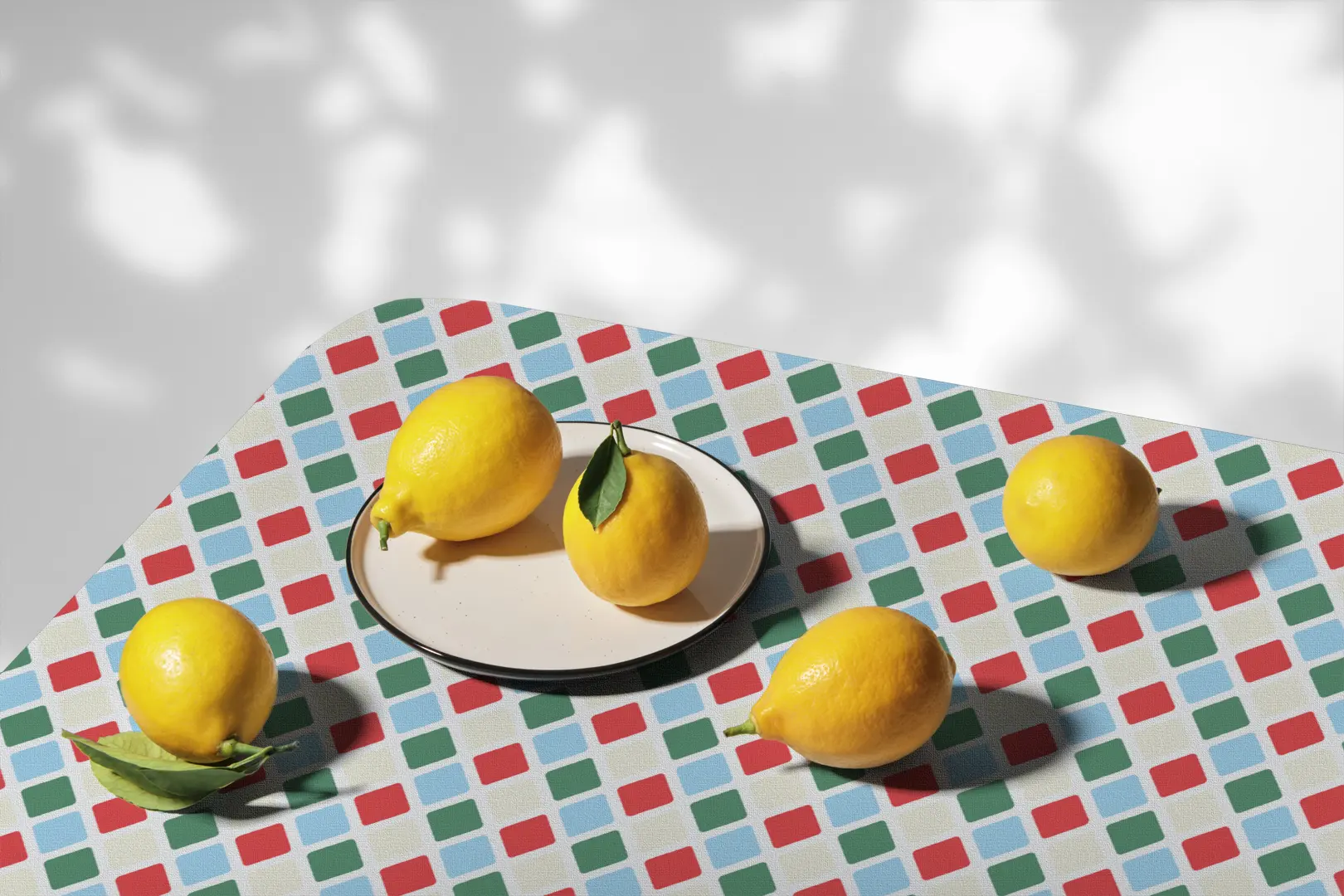 Obrus świąteczny Kolorowe romby 100x100 cm