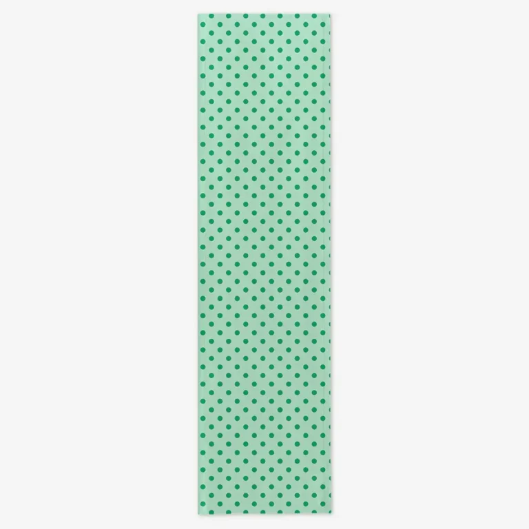 Bieżnik zielone kropki 40x150 cm