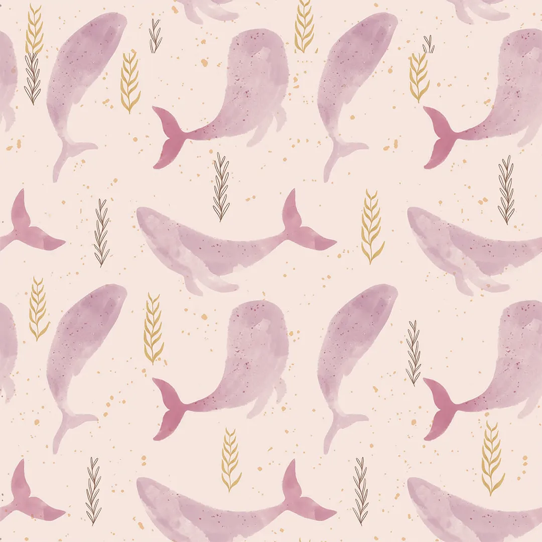 Poduszka - Pink whales - obrazek 2