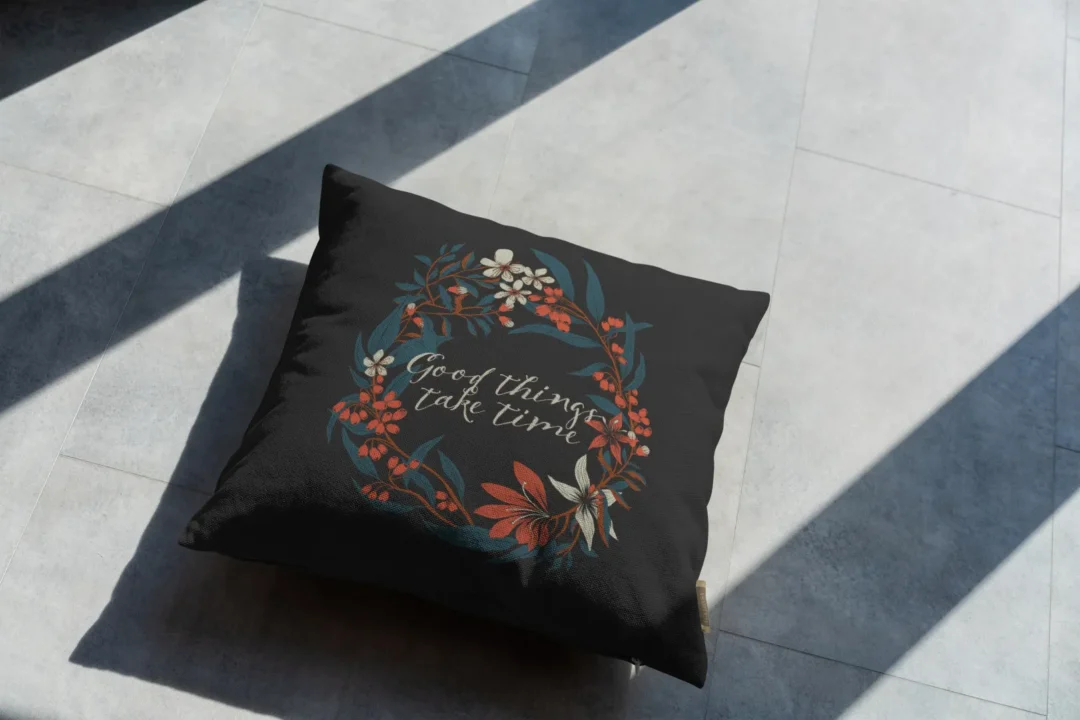 Poduszka - Good Things Take Time - obrazek 3