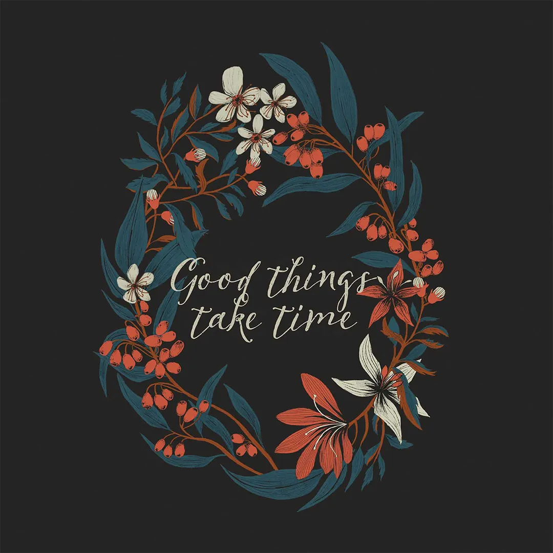 Poduszka - Good Things Take Time - obrazek 2