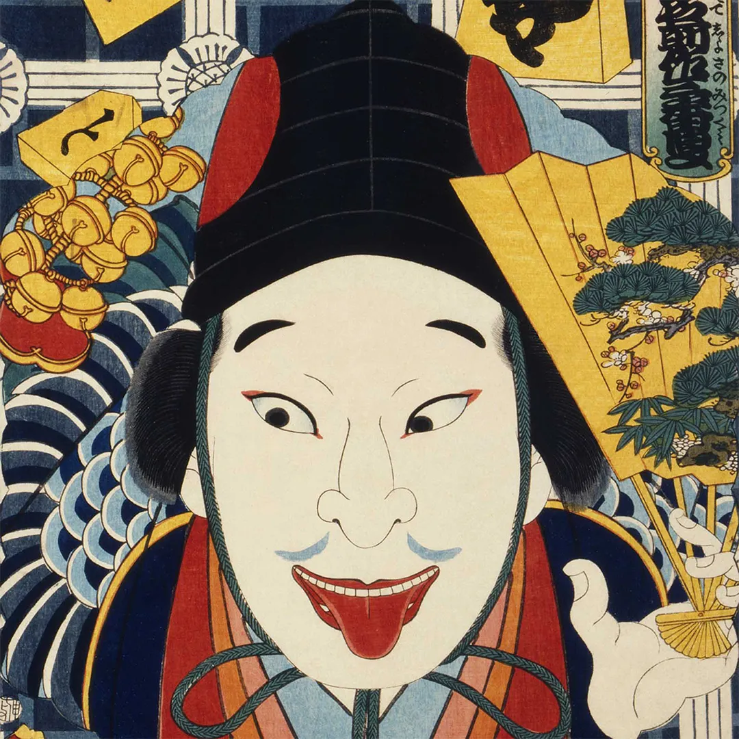 Poduszka - Japoński aktor - Ukiyo-e - obrazek 2