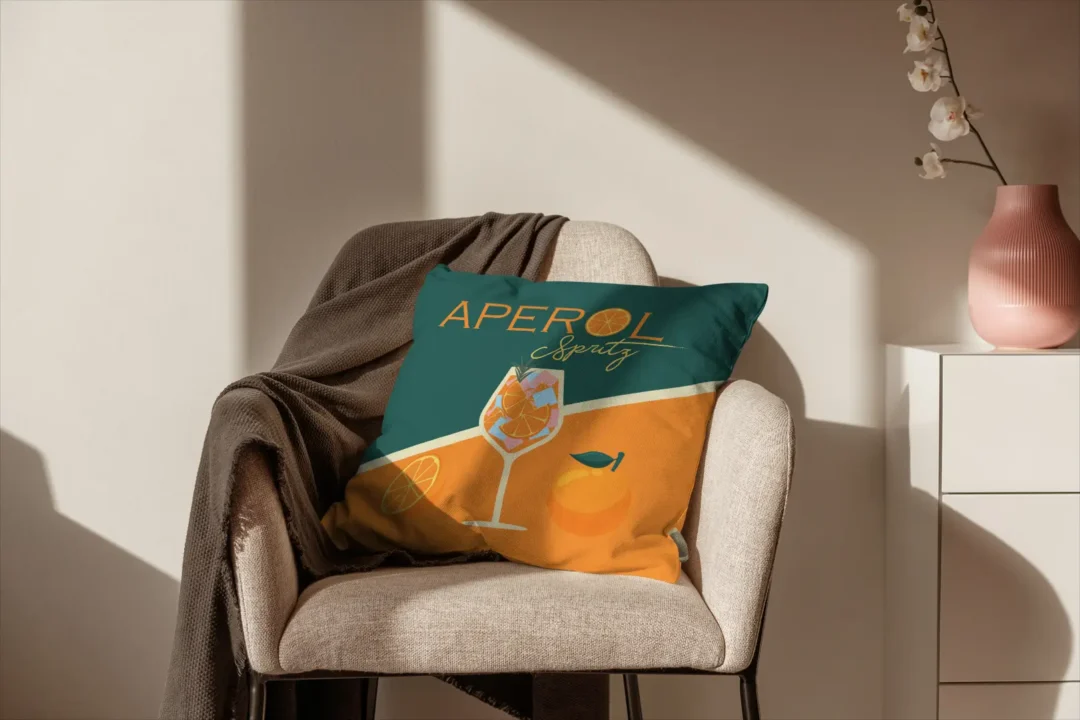 Poduszka - Aperol orange - obrazek 3