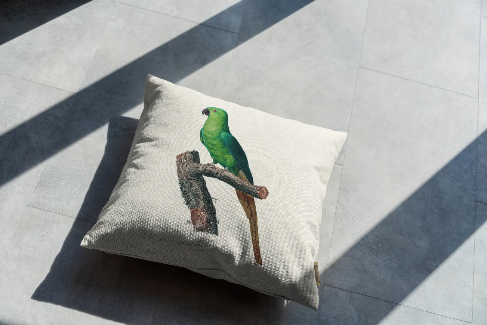 Poduszka - Papuga zielona - obrazek 3