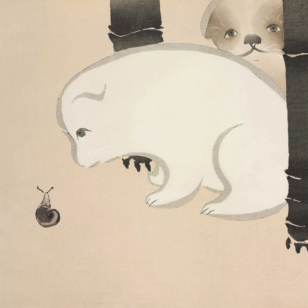 Poduszka - Pieski 2 - Ukiyo-e - obrazek 2
