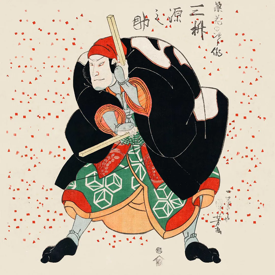Poduszka - Mimanu Gennosuke - Ukiyo-e - obrazek 2
