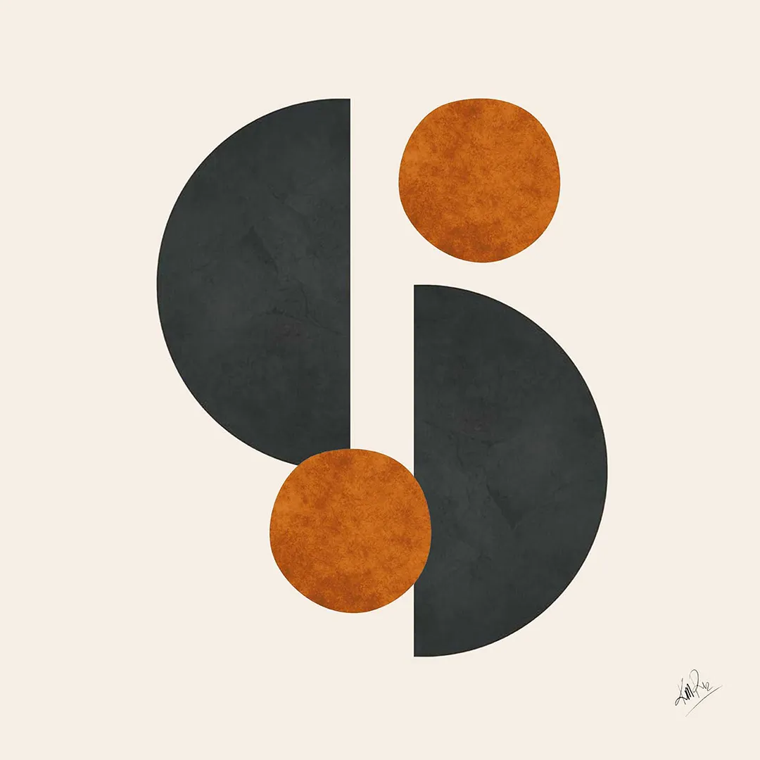 Poduszka - GEOMETRIC HALF - obrazek 2