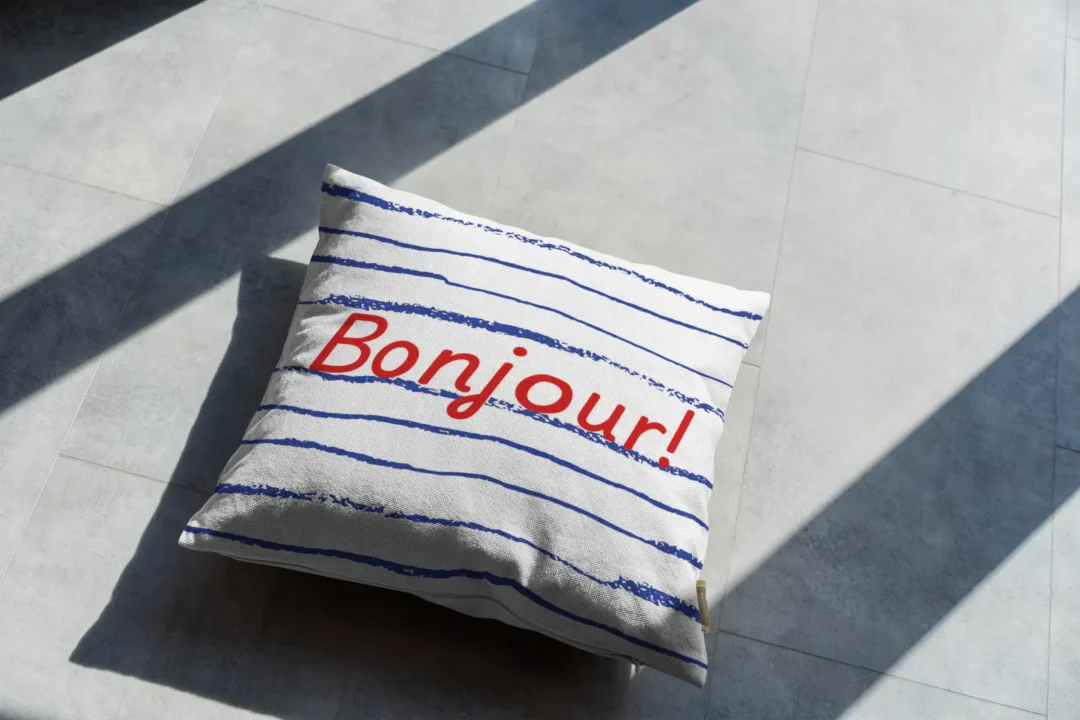 Poduszka - Bonjour - obrazek 3