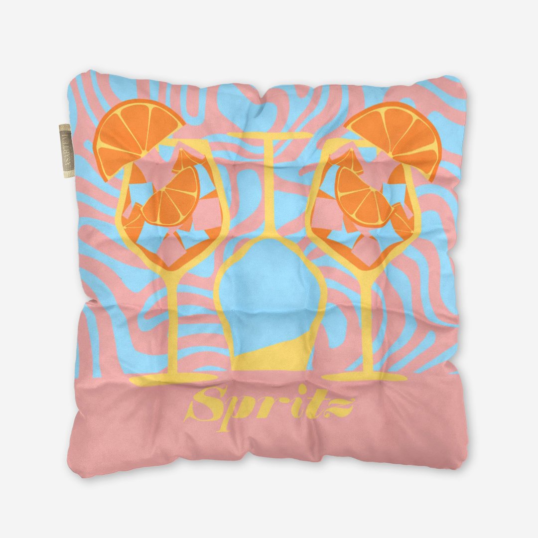 Poduszka na krzesło - Aperol rose - obrazek 4