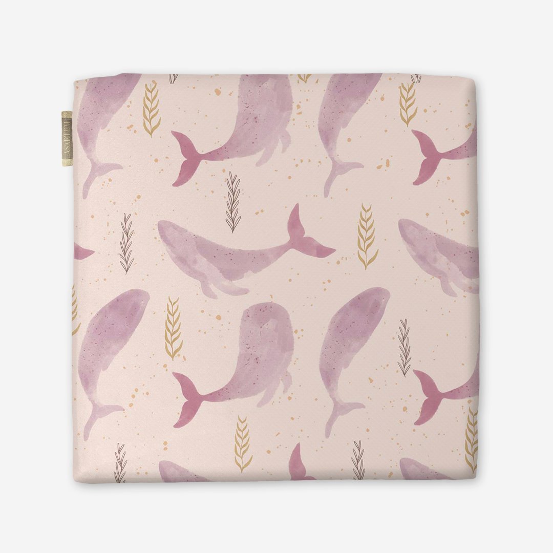 Poduszka na krzesło - Pink whales - obrazek 5