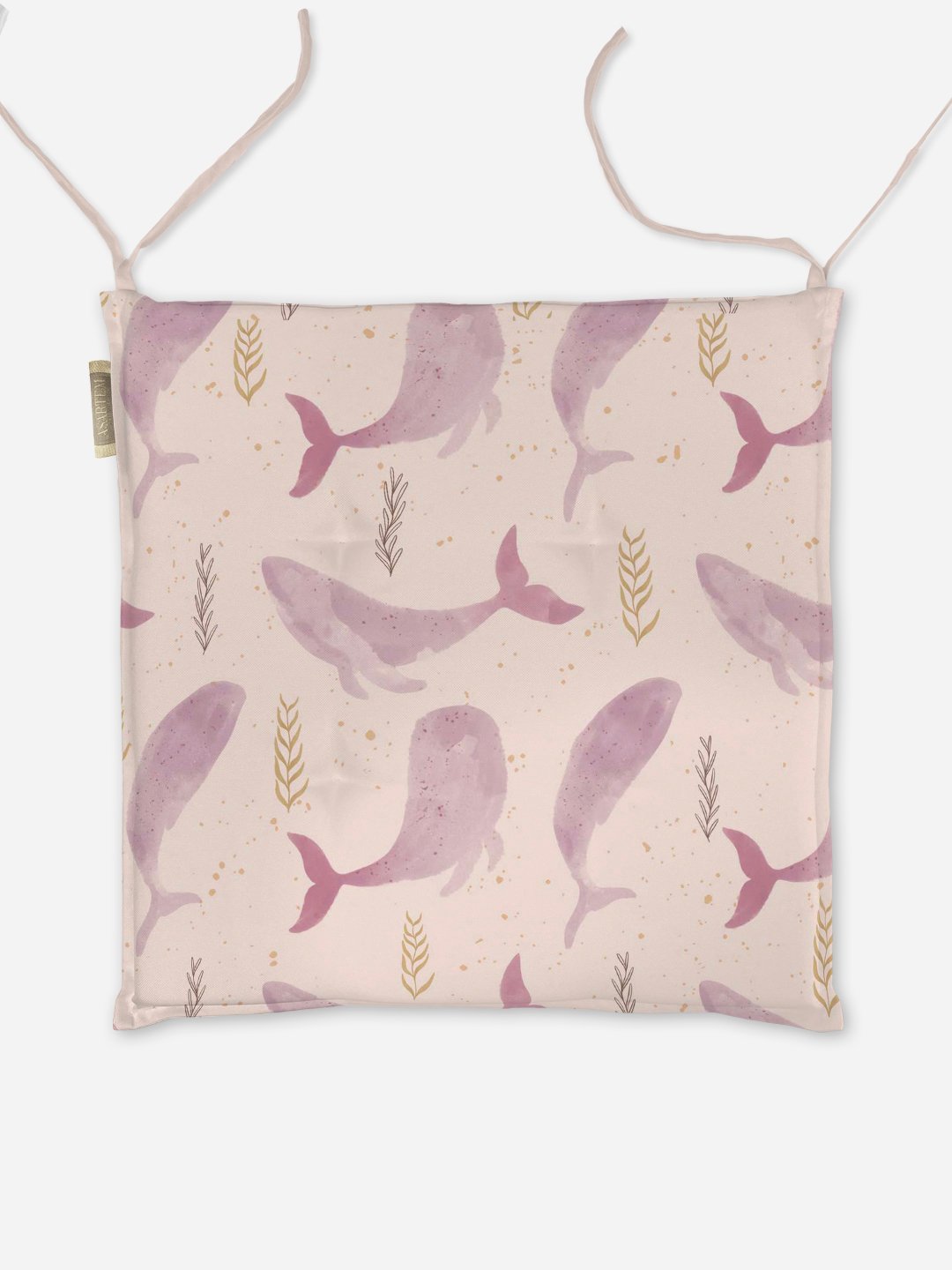 Poduszka na krzesło - Pink whales