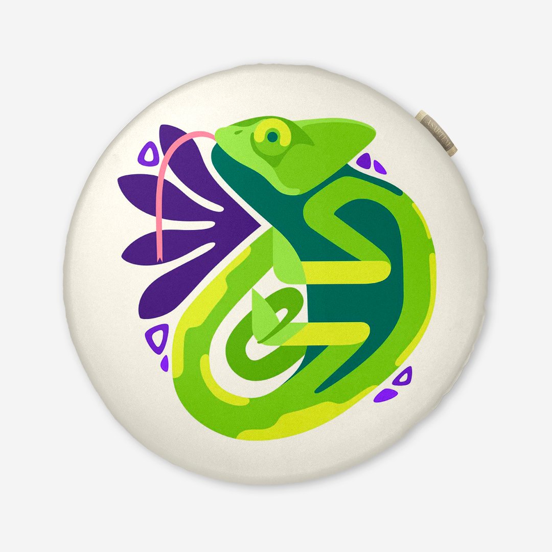 Poduszka na krzesło - Kameleon - obrazek 6
