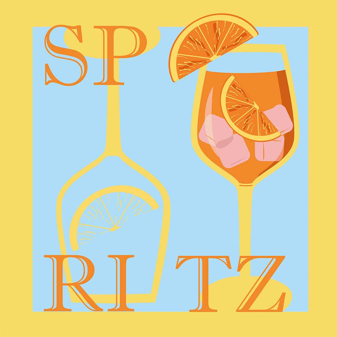 Poduszka na krzesło - Aperol Spritz - obrazek 2