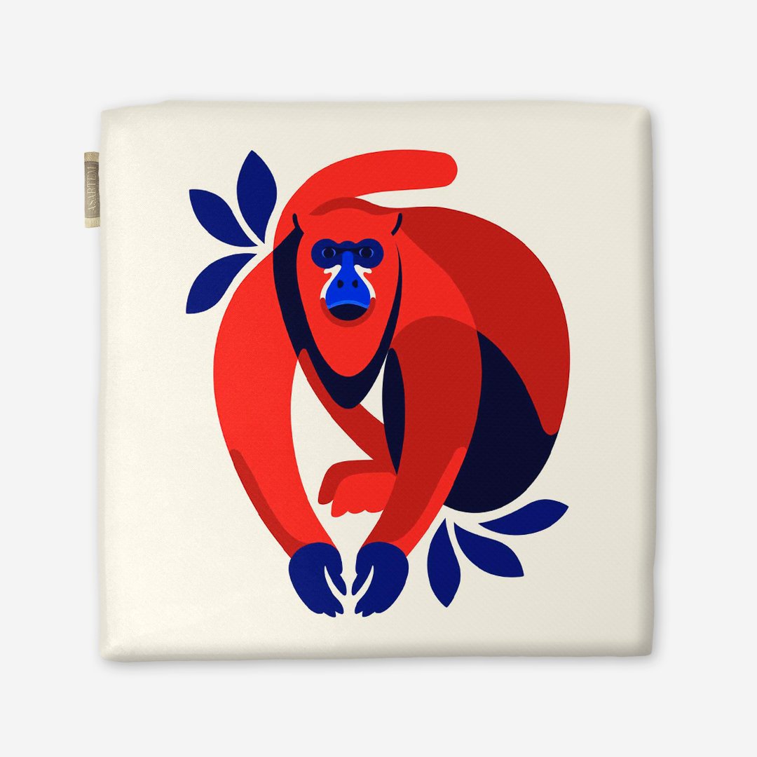 Poduszka na krzesło - Howler monkey - obrazek 5