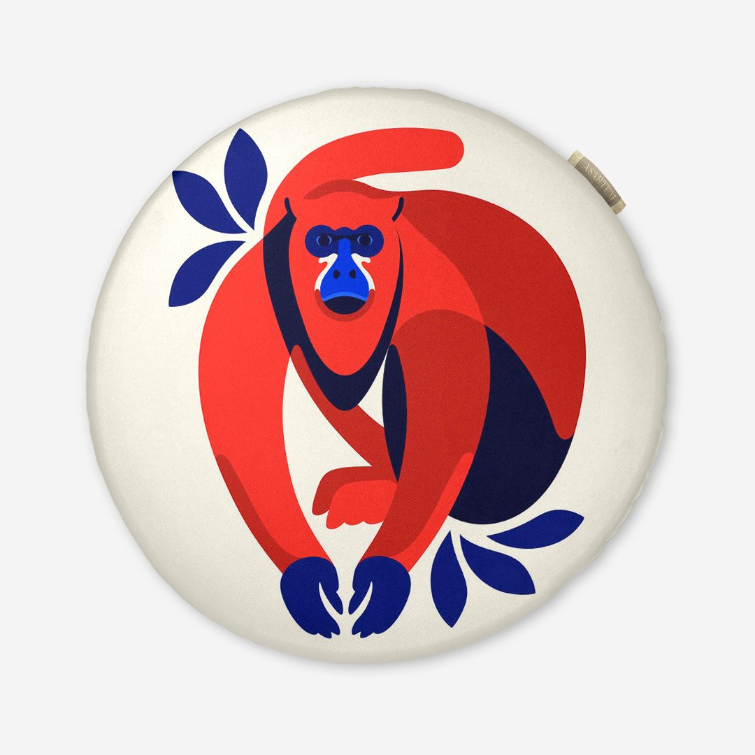 Poduszka na krzesło - Howler monkey - obrazek 6