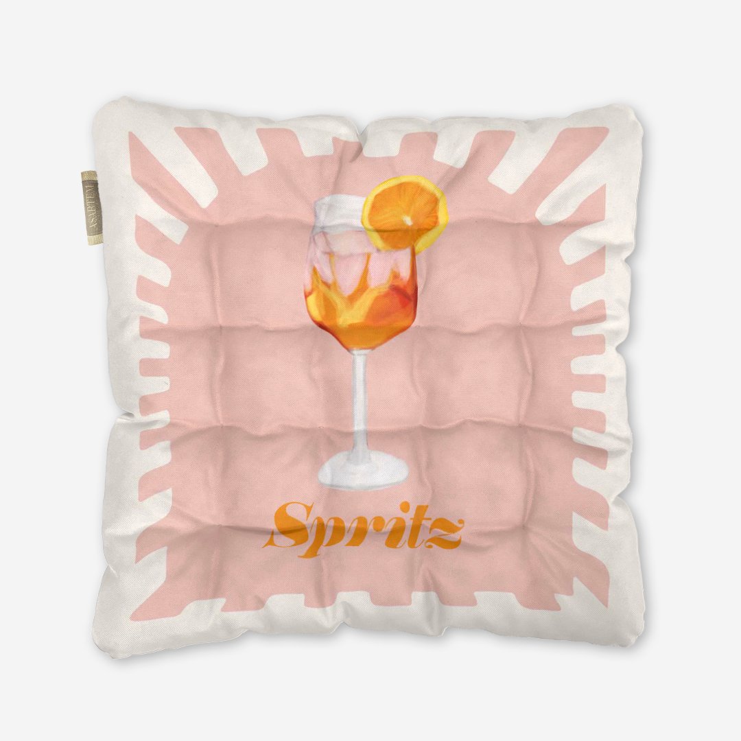 Poduszka na krzesło - Retro aperol - obrazek 4