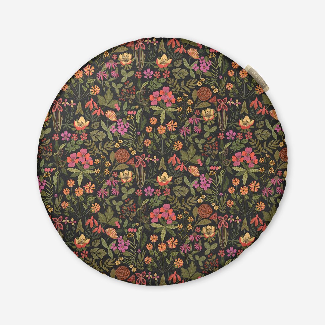 Poduszka na krzesło - Kwiatowy pattern - obrazek 6