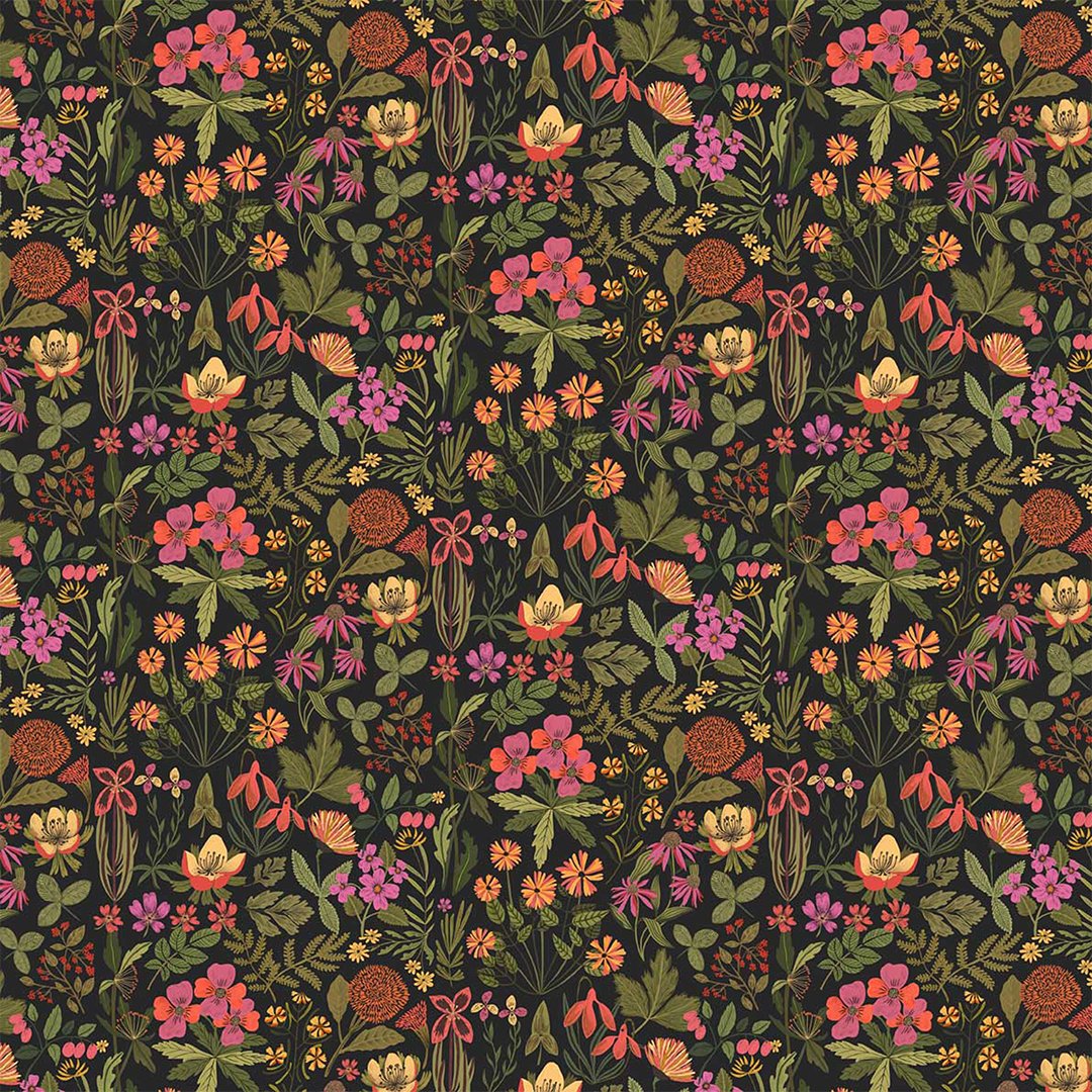 Poduszka na krzesło - Kwiatowy pattern - obrazek 2