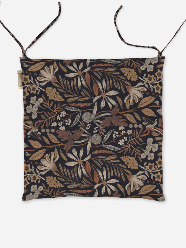 Poduszka na krzesło Retro flowers 40x40 cm