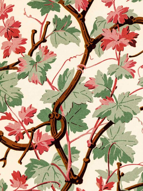 Poduszka na krzesło R&oacute;żowa winorośl 20x20 cm