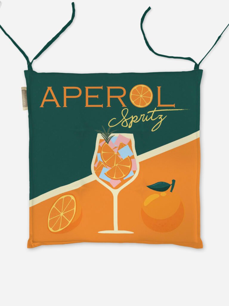 Poduszka na krzesło Aperol orange 40x40 cm