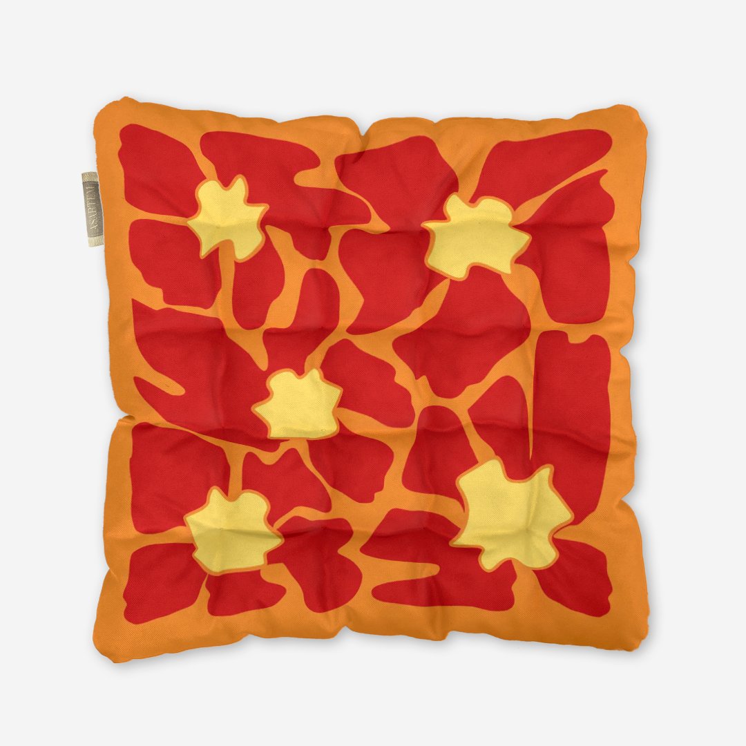 Poduszka na krzesło - Abstract flowers - obrazek 4
