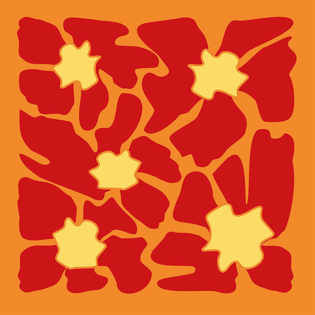 Poduszka na krzesło - Abstract flowers - obrazek 2