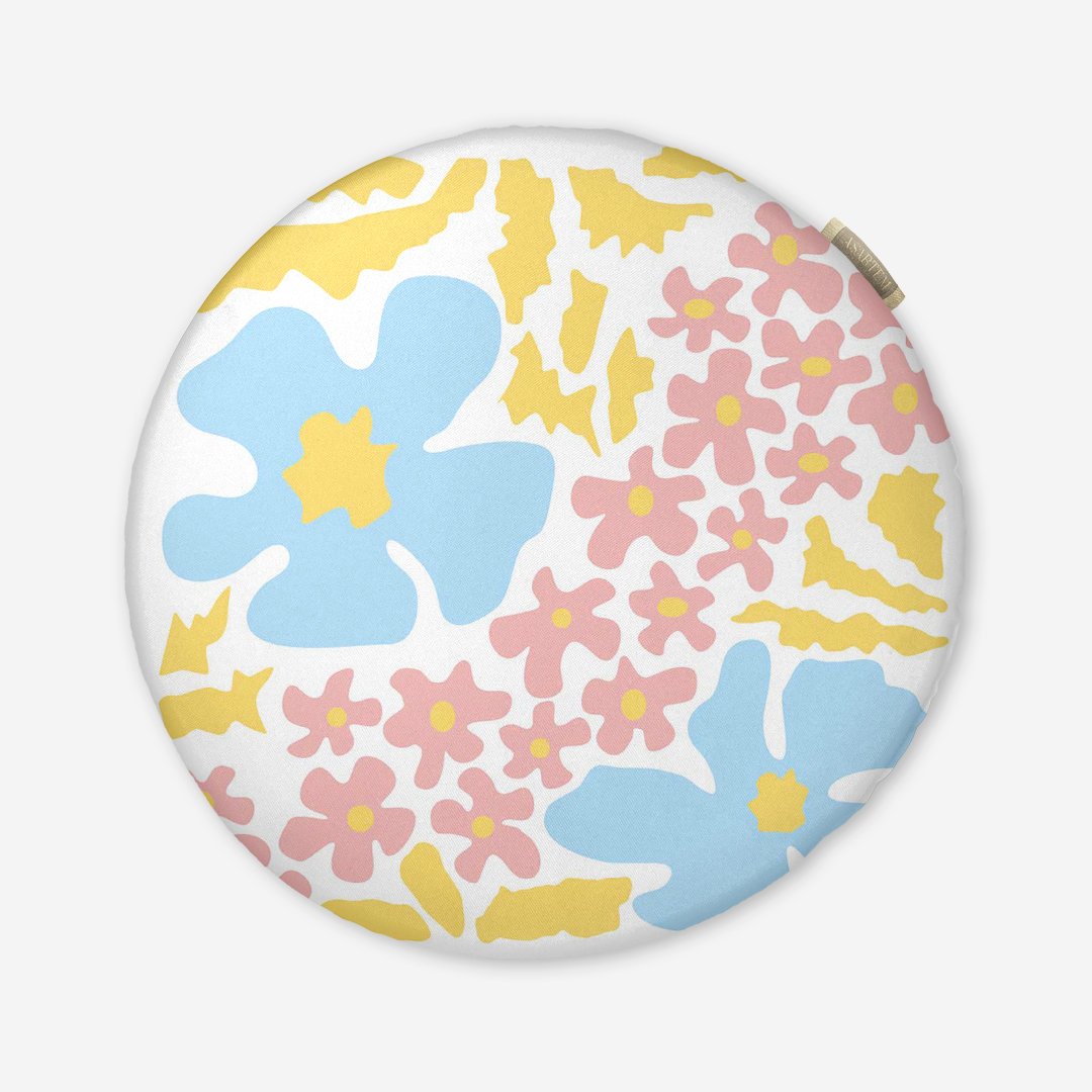 Poduszka na krzesło - Colorful flowers - obrazek 6