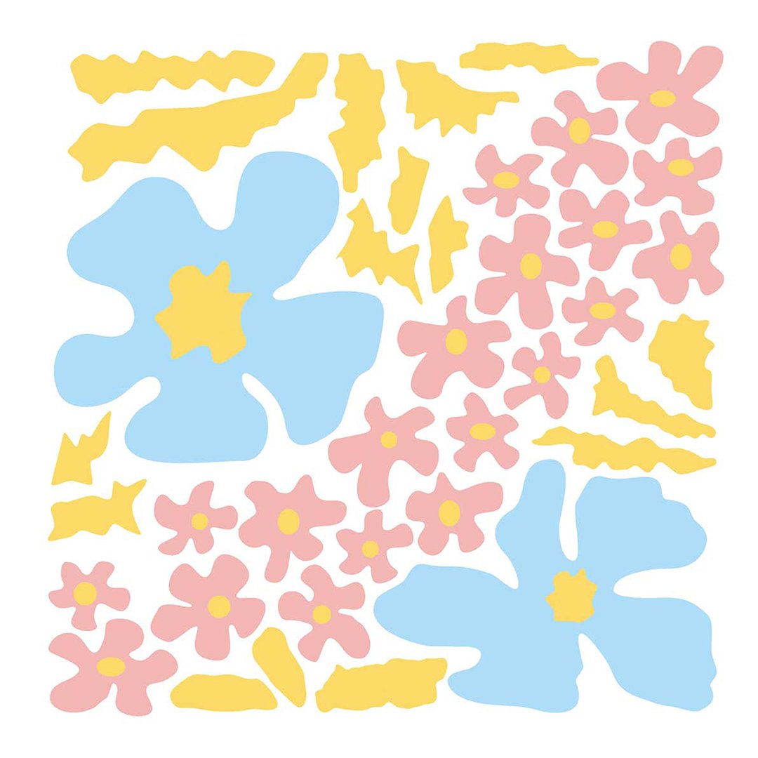 Poduszka na krzesło - Colorful flowers - obrazek 2
