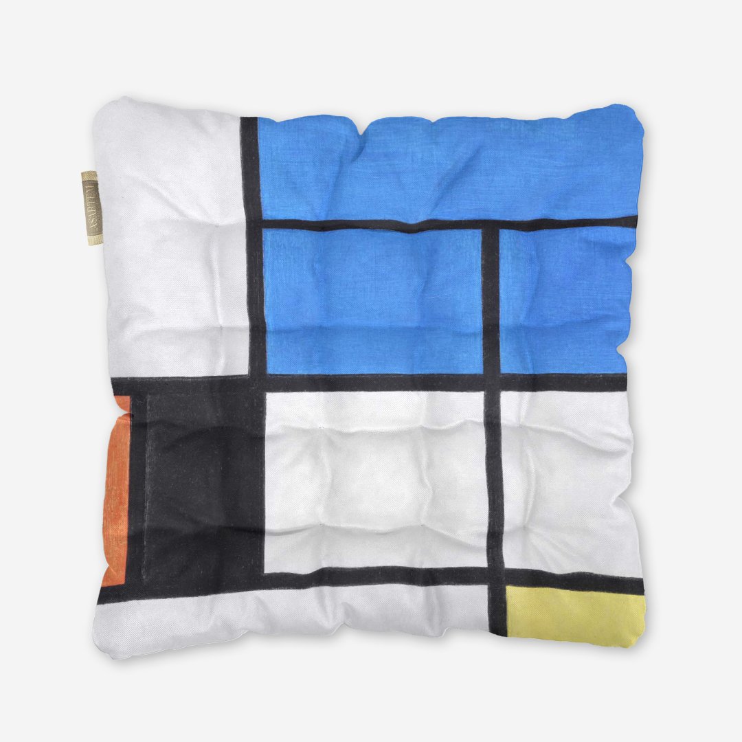 Poduszka na krzesło - Mondrian No 1 - obrazek 4